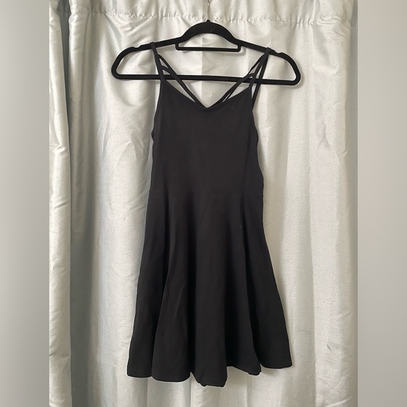 PINK black mini dress with beautiful strap design - Picture 1 of 3